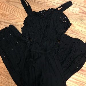 American Eagle cropped romper